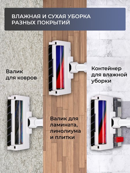 Купить Вертикальный пылесос Evolution Smart Clean VCF2613 Wet and Dry в Минске