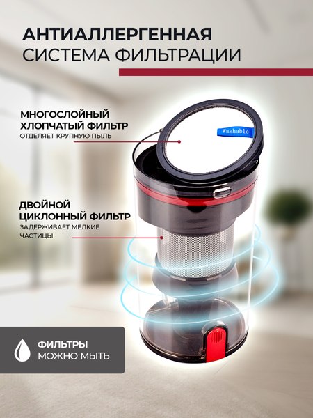 Купить Вертикальный пылесос Evolution Smart Clean VCF2712M в Минске