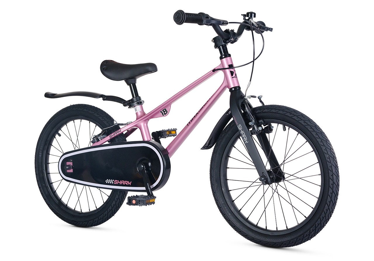 Детский велосипед Maxiscoo Shark Sport 18 2025 / MSC-SH1843 (розовый жемчуг, разобранный, в коробке) — фото 3