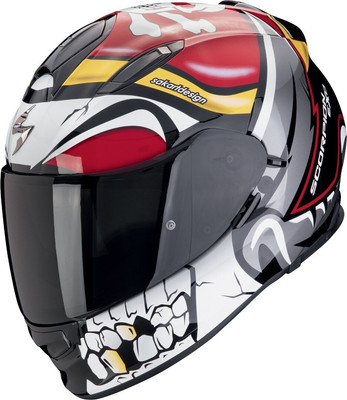 Мотошлем Scorpion Exo Exo-491 Pirate (р. M, красный) - 