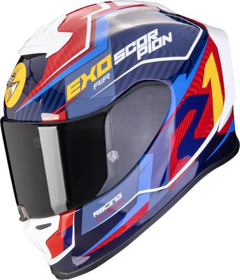 Мотошлем Scorpion Exo Exo-R1 Evo Air Coup (р. XL, синий/красный/желтый ) - 