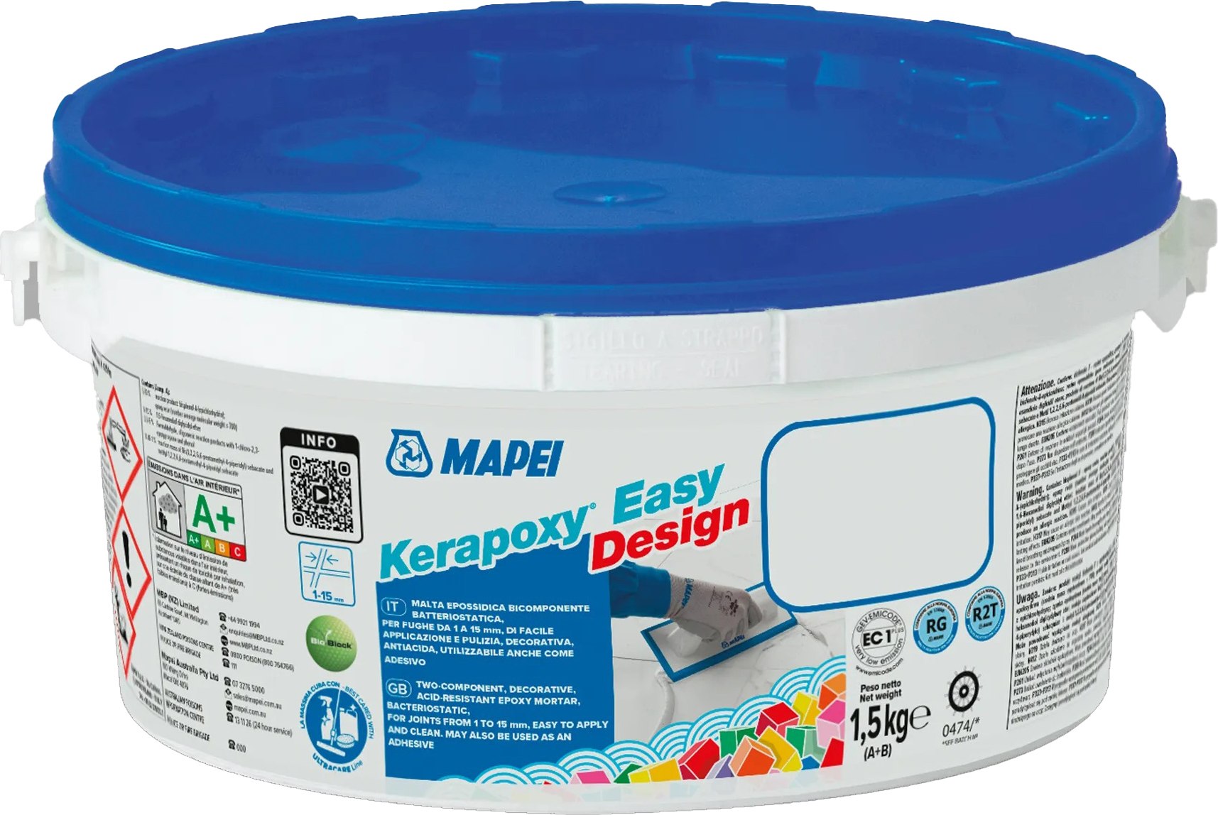 Фуга эпоксидная Mapei Kerapoxy Easy Design 114 (1.5кг, антрацит)