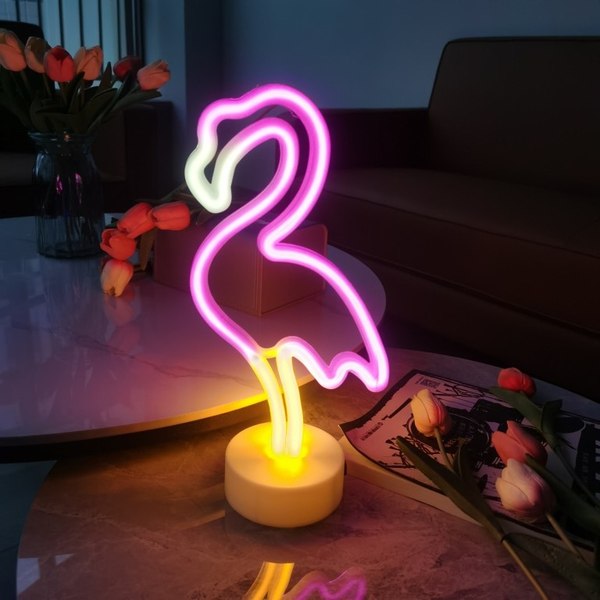 Ночник ILikeGift Flamingo / 151-2022070 (mix)