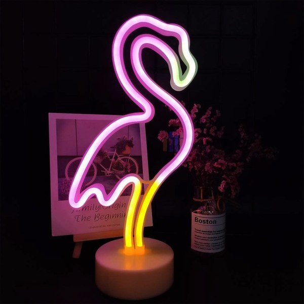 Ночник ILikeGift Flamingo / 151-2022070 (mix)