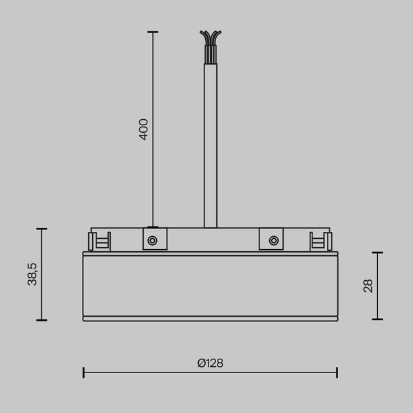 Адаптер для шинопровода Maytoni TRA172DR-200W-B
