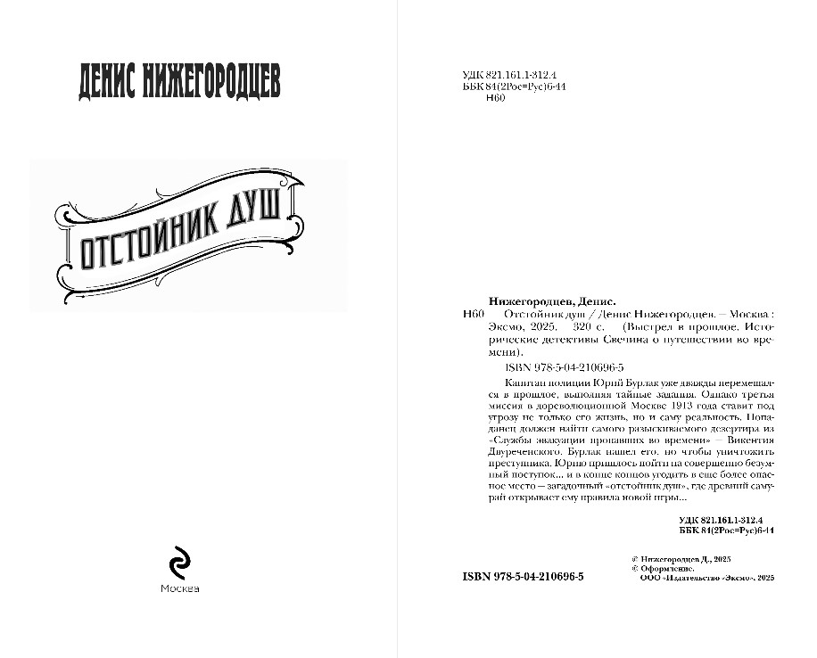 Художественная книга Эксмо Отстойник душ, твердая обложка (Нижегородцев Денис) — фото 3