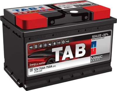 Автомобильный аккумулятор TAB Magic 75R L3 R+ - 