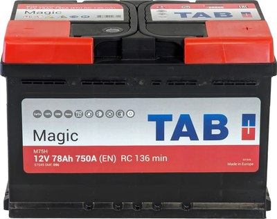 Автомобильный аккумулятор TAB Magic 78R L3 R+ (78А/ч) - 