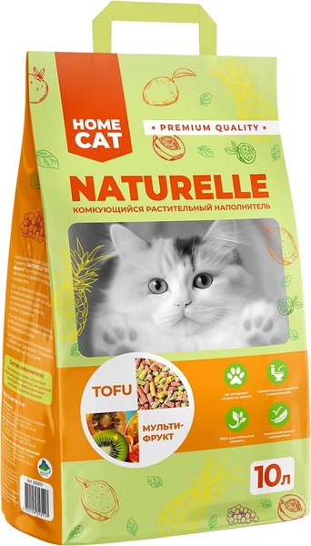 Наполнитель для туалета Homecat Naturelle Мультифрукт / 88978 (10л/4кг)