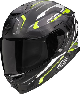 Мотошлем Scorpion Exo Exo-Gt Sp Air Augusta (р. M, черный матовый/серый/желтый) - 