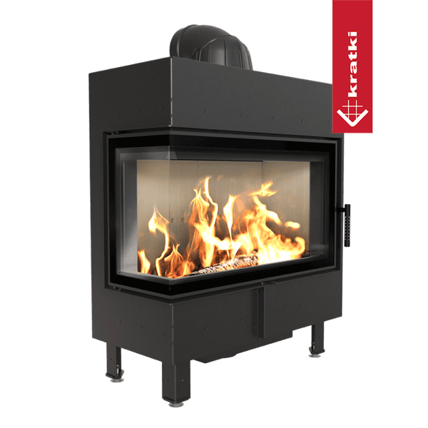 Каминная топка Kratki Lucy левая 14 кВт 200 (черный thermotec)