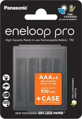 

Комплект аккумуляторов, Eneloop Pro AAA 930 4BP /BK-4HCDE/4CP