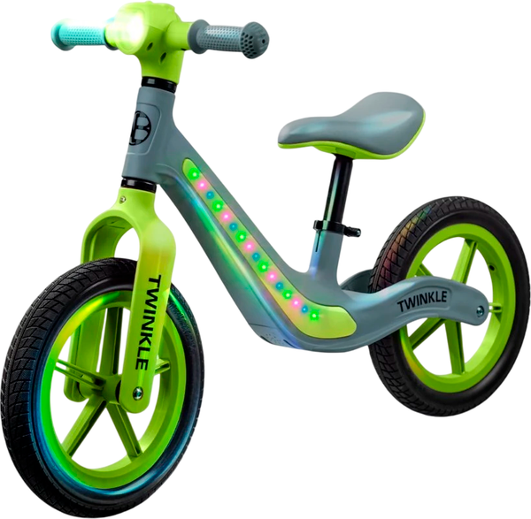 Беговел Amarobaby Twinkle / AB24-34TWIN/1113 (серый/зеленый)