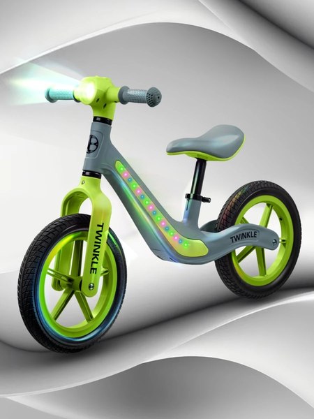 Беговел Amarobaby Twinkle / AB24-34TWIN/1113 (серый/зеленый)