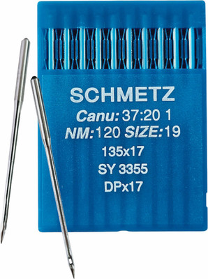 Набор игл для промышленной швейной машины Schmetz DPx17 120 Sch-10 (10шт, универсальные) -