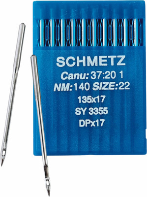 Набор игл для промышленной швейной машины Schmetz DPx17 140 Sch-10 (10шт, универсальные) -