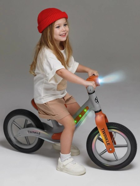 Беговел Amarobaby Twinkle / AB24-34TWIN/1112 (серый/коричневый)