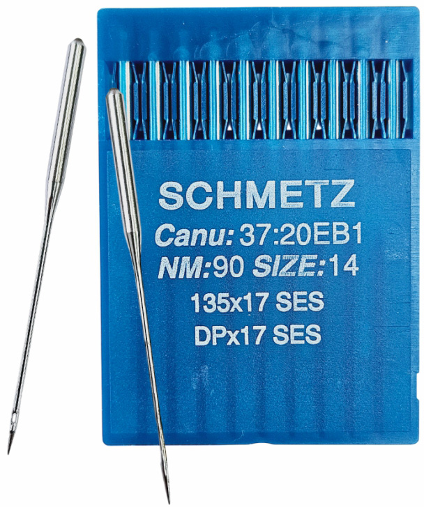 Набор игл для промышленной швейной машины Schmetz DPx17 90 SES Sch-10 (10шт, для трикотажа)