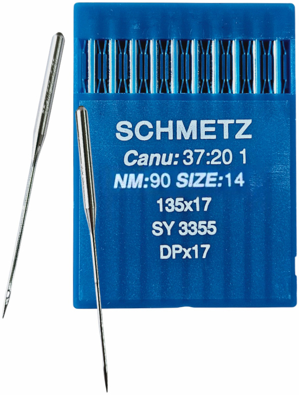 Набор игл для промышленной швейной машины Schmetz DPx17 90 Sch-10 (10шт, универсальные)