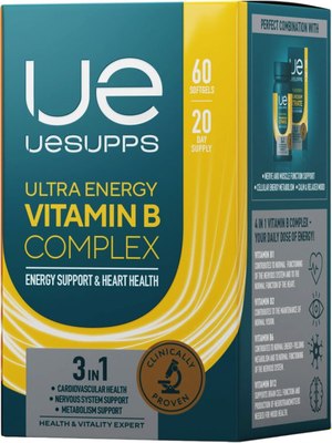 Мультиминеральный комплекс UESUPPS Ультра Энерджи Витамин B комплекс (60 капсул) - 