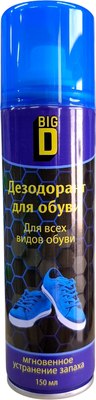Дезодорант для обуви Big D ABD201 (150мл) - 
