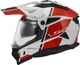 Мотошлем LS2 MX702 Pioneer 2 Hill (L, белый/красный) - 