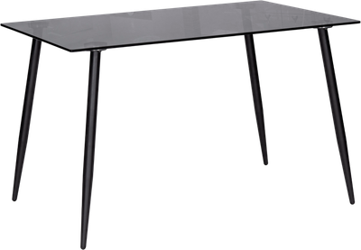 Обеденный стол Woodville Smoke 120х80х75 (clear gray/black) - 