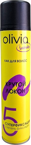 Лак для укладки волос Olivia Trends Крутой локон 5 степень фиксации (250мл)