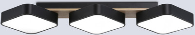 Люстра Ambrella FL4878/3 BK/WD (черный/дерево) -