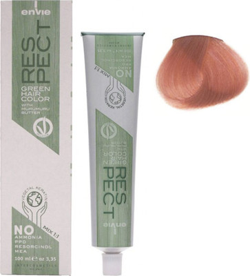 Крем-краска для волос Envie Green Hair Color тон Metallic Rose (100мл) - 