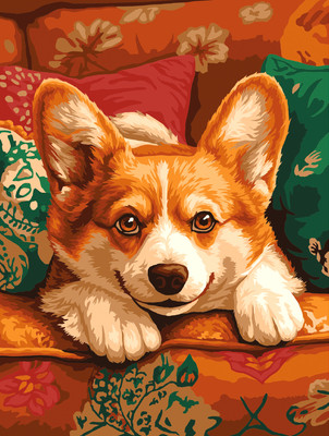 

Картина по номерам, Коржик / КК3040_57392