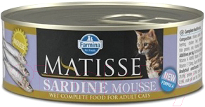 Влажный корм для кошек Farmina Matisse Mousse Sardine (85г)