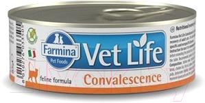 Влажный корм для кошек Farmina Vet Life Natural Diet Cat Convalescence (85г)
