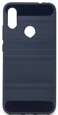 Чехол-накладка Case Brushed Line для Redmi Note 7 (матовый синий)