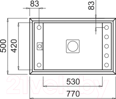 Мойка кухонная Elleci Value Undermount 130 White K96 / LKV13096BSO