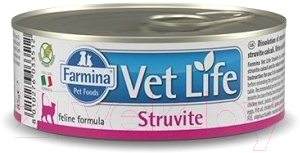 Влажный корм для кошек Farmina Vet Life Natural Diet Cat Struvite (85г)