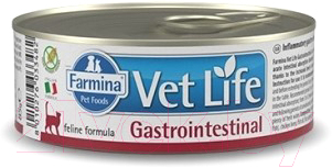 Влажный корм для кошек Farmina Vet Life Natural Diet Cat Gastrointestinal (85г)