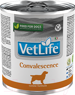 Влажный корм для собак Farmina Vet Life Natural Diet Dog Convalescence (300г)