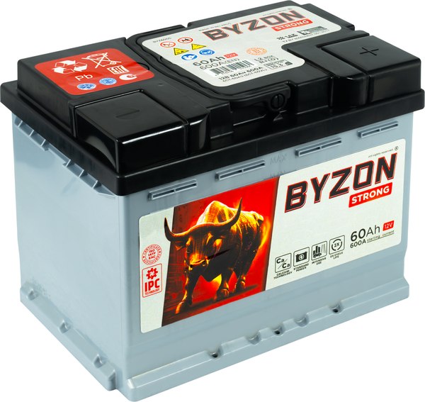 Автомобильный аккумулятор BYZON R+ (60 А/ч)
