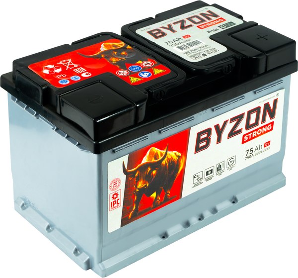Автомобильный аккумулятор BYZON R+ (75 А/ч)