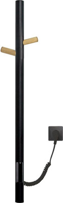 Полотенцесушитель электрический Gloss & Reiter ENKEL.E2.L.15х75.H2 (черный/дерево, таймер) - 