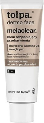 Крем для лица Tolpa Dermo Face Melaclear от обесцвечивания ночной (40мл) - 