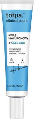 Крем для лица Tolpa Clinical Boost Гиалуроновая кислота+масло CDB Интенсивно увлажн. (40мл) - 