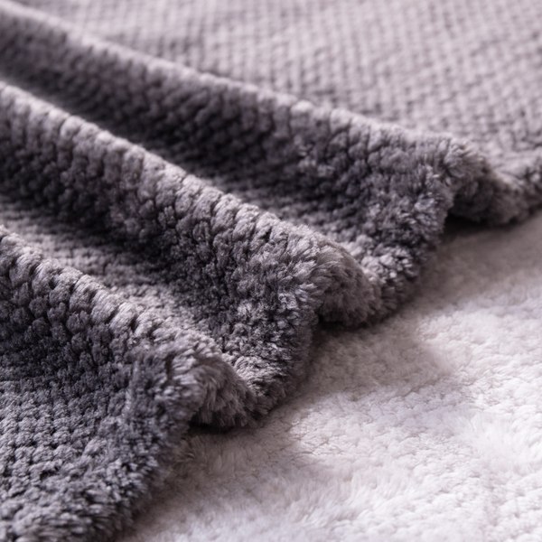 Плед Karven Фланель Евро / PL 010 PRINT JACQAURD v3/Grey