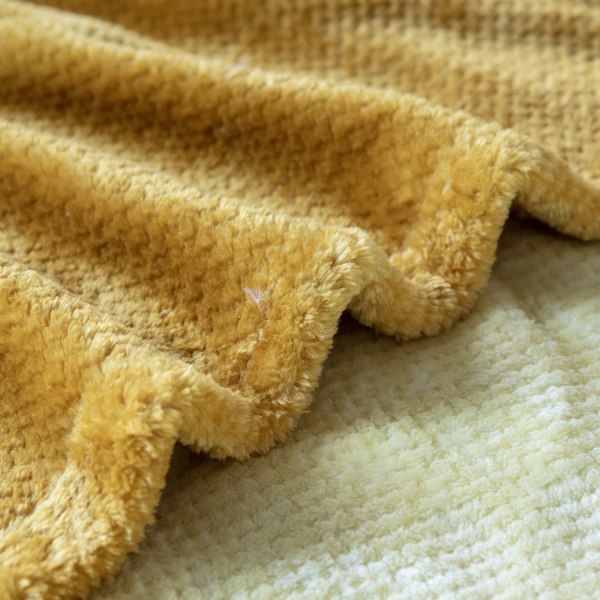 Плед Karven Фланель Евро / PL 010 PRINT JACQAURD v5/Yellow