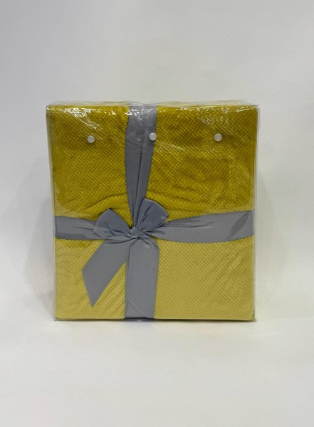 Плед Karven Фланель Евро / PL 010 PRINT JACQAURD v5/Yellow