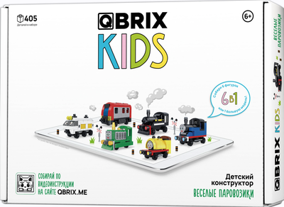 

Конструктор, Kids Веселые паровозики 6в1 30036