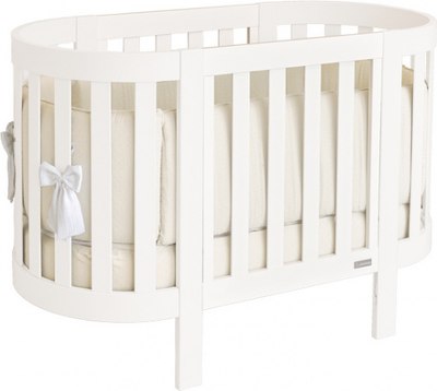 Детская кроватка Italbaby Lunetta Ovale / 070.1500-0015 (белый) - 