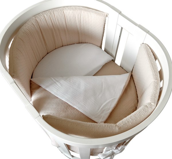 Детская кроватка Italbaby Lunetta Ovale / 070.1500-0015 (белый)