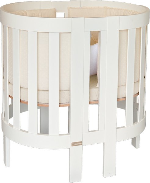 Детская кроватка Italbaby Lunetta Ovale / 070.1500-0015 (белый)